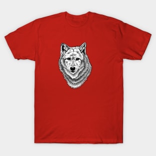 Wolf - ink illustration T-Shirt